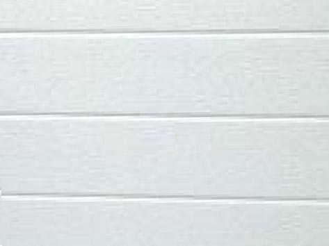 Sectionaal garagepoort PVC : Stucco ligné Blanc 9010 RAL 