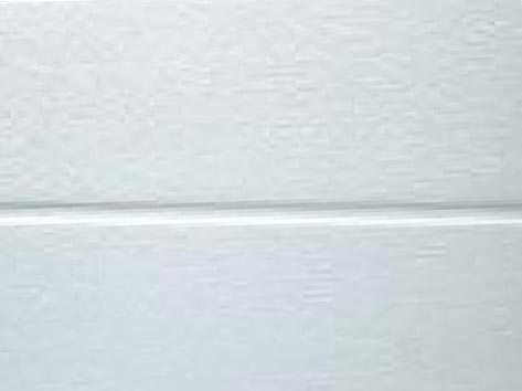 Sectional garage door PVC : Woodgrain ligne centrale Blanc 9010 RAL 