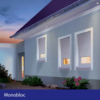 Monobloc shutters