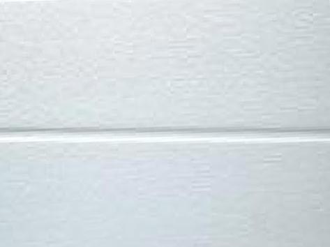 Porte de garage sectionnelle en PVC : Woodgrain ligne centrale Blanc 9010 RAL 