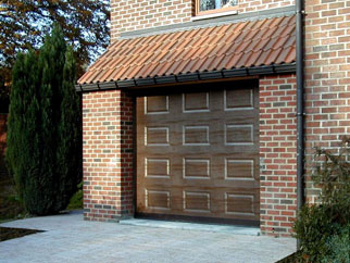 Sectional garage door